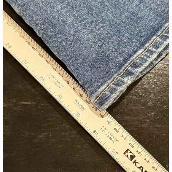 Mica Denim Wide Leg Womens Sz 27 High Rise Hidden Button Fly Medium Wash Jeans - Picture 15 of 15